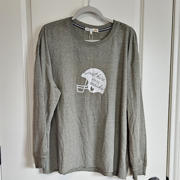 NWT C&C California Green Lightweight Football Sweater Women's Size XL - Picture 1 of 7